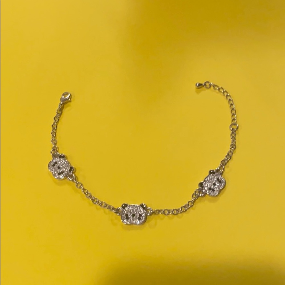 Panda silver bracelet